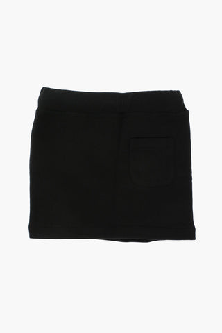 drawstring waist skirt with logoed side bands
