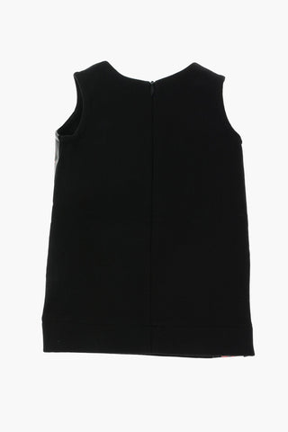 sleeveless dress with back zip fastening