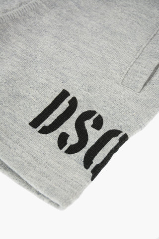 shorts in felpa con stampa laterale