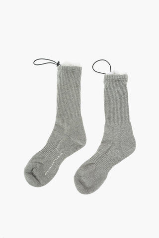 ribbed socks with Adjustable Drawstrings