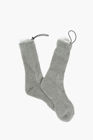 ribbed socks with Adjustable Drawstrings