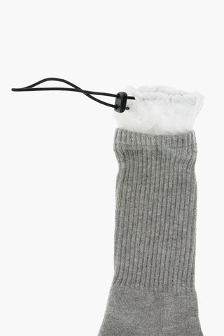 ribbed socks with Adjustable Drawstrings