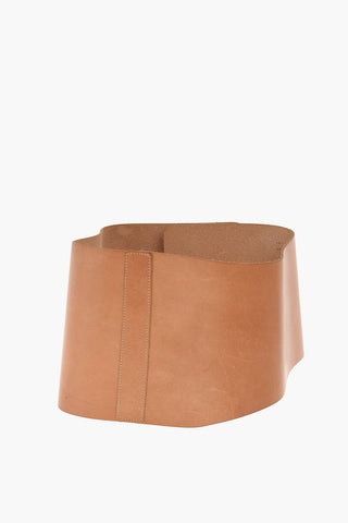 cintura corsetto in pelle 180mm