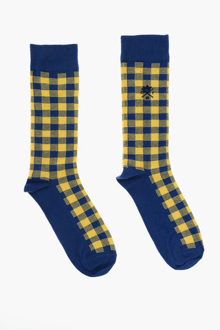 Shephard's check socks