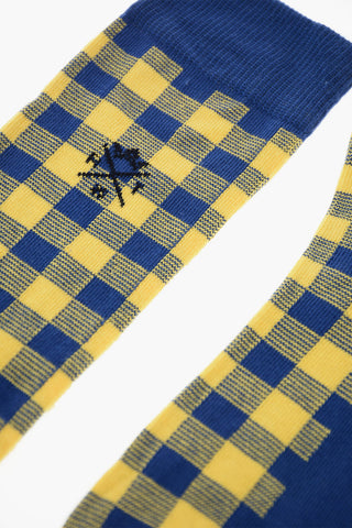 Shephard's check socks