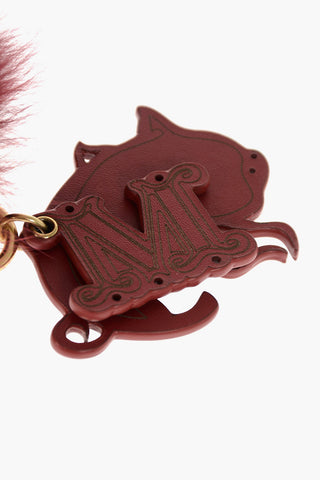 leather and real fur TINACNY keyrings