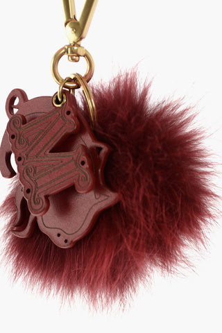 leather and real fur TINACNY keyrings