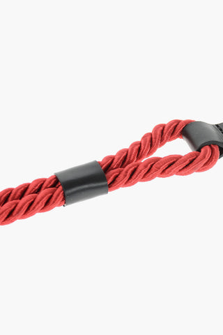 20mm leather and fabric rope belt