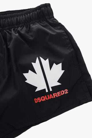 costume da bagno boxer con stampa logo