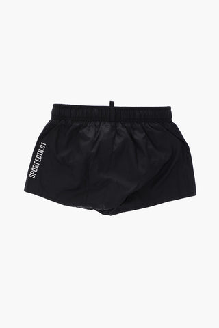 costume da bagno boxer con stampa logo