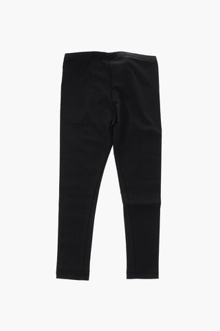 leggings con banda laterale logata
