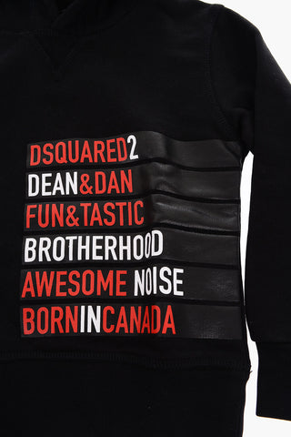 printed sweatshirt with hood