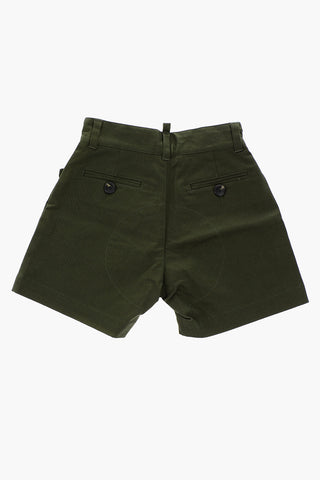 drawstring waist shorts with print