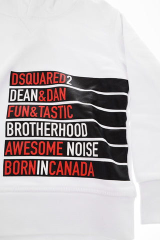 printed sweatshirt with hood