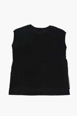 silk t-shirt with zip detail