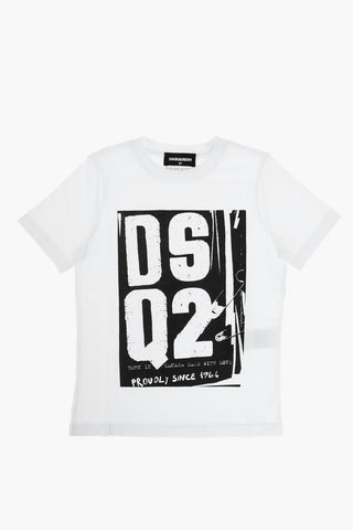 t-shirt girocollo stampata