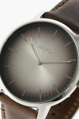 leather strap PORTER analog watch