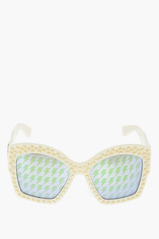 stars and thunderbolt oversized sunglasses