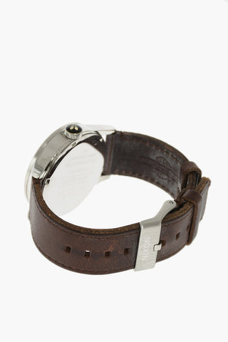 leather strap SENTRY analog watch