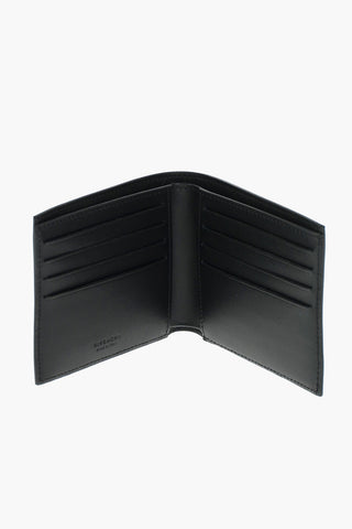 logo printed leather wallet