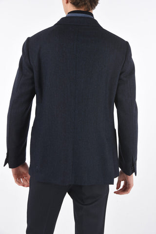 ID Wool Herringbone IDENTITY Blazer with Detachable Lined