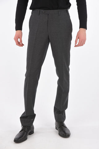 Virgin Wool LEADER Pants with Pleat