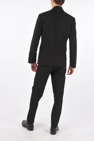 virgin wool side vents peak lapel 2-button LONDON suit