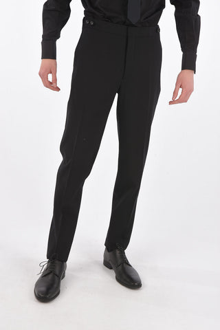 virgin wool side vents peak lapel 2-button LONDON suit