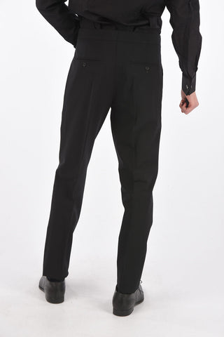 virgin wool side vents peak lapel 2-button LONDON suit