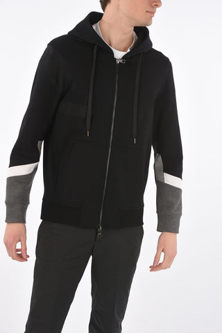neoprene slim fit sweatshirt