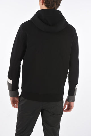neoprene slim fit sweatshirt