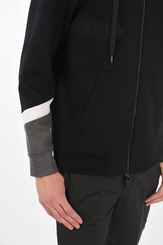 neoprene slim fit sweatshirt
