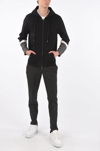 neoprene slim fit sweatshirt