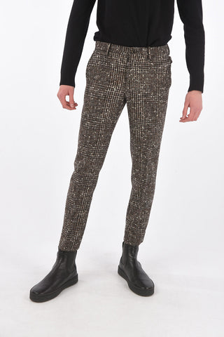 Prince of Wales Pants with Belt Loops and 4 Pockets