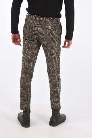 Prince of Wales Pants with Belt Loops and 4 Pockets