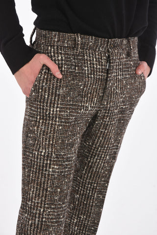 Prince of Wales Pants with Belt Loops and 4 Pockets