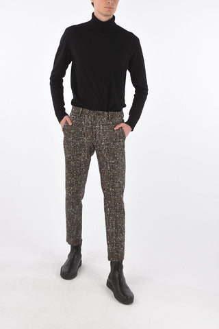Prince of Wales Pants with Belt Loops and 4 Pockets