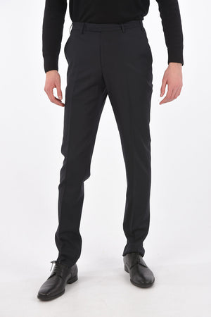 TREND Pantaloni in Lana Vergine con Piega