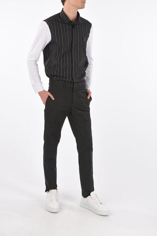 Pantaloni Slim Fit in Tessuto Tecnico