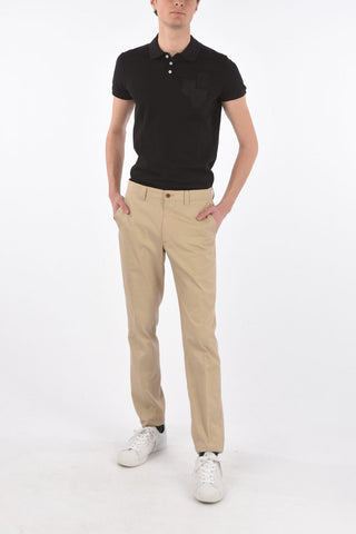 ID Silk blend IDENTITY belt loops trousers
