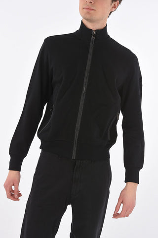 Felpa in Cotone con Zip Frontale