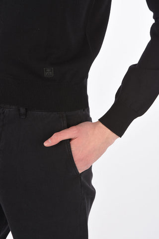 Long-sleeved Virgin Wool Polo