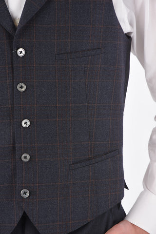 Virgin Wool Tartan ACADEMY Vest