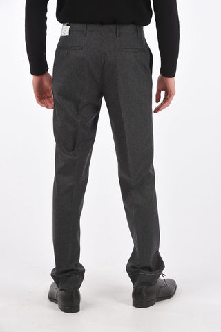 Virgin Wool LEADER Pants with Pleat
