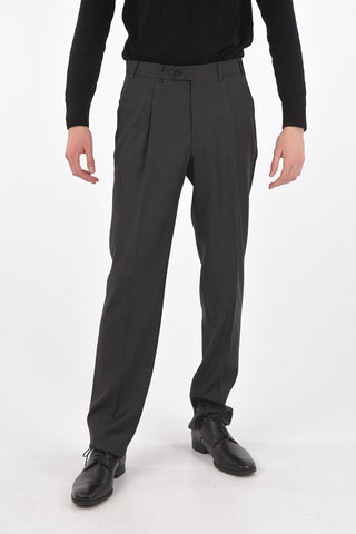 Virgin Wool Pin Point MANTUA Pants