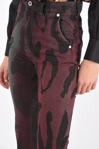 Jeans Bootcut Stampa Animalier