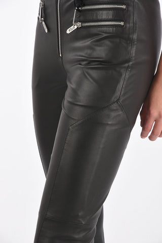 Multipocket Leather Pants