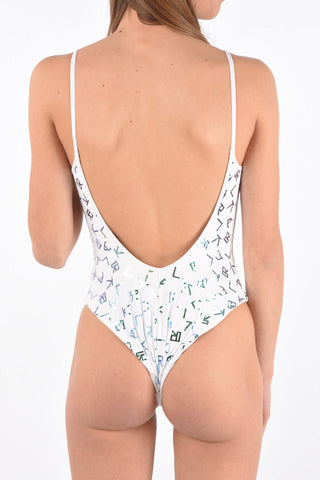 printed one piece swimsuit
