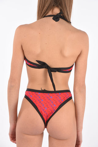 printed Triangle bikini top