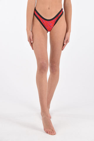 printed Triangle bikini top